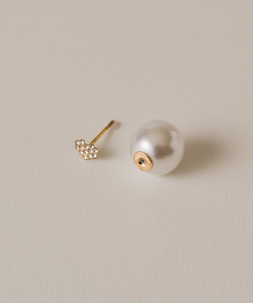 muku(ムク)の「2WAY PIERCE/HEART×PEARL(ピアス(両耳用)・レディース・ゴールド/シルバー・FREE)」の18枚目の写真