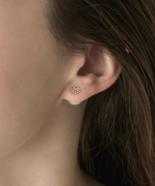 muku(ムク)の「2WAY PIERCE/HEART×PEARL(ピアス(両耳用)・レディース・ゴールド/シルバー・FREE)」の8枚目の写真