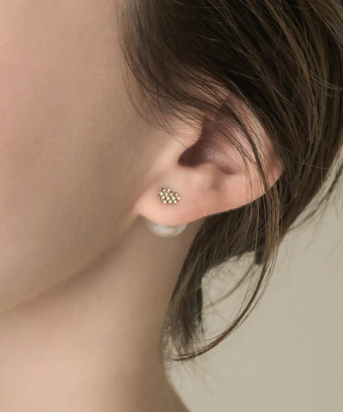 muku(ムク)の「2WAY PIERCE/HEART×PEARL(ピアス(両耳用)・レディース・ゴールド/シルバー・FREE)」の6枚目の写真