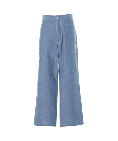 HYSTERIC GLAMOUR(ヒステリックグラマー)の「SEE NO EVILワッペン イージーパンツ(その他パンツ・メンズ・ブルー/ブラック・MEDIUM/SMALL/LARGE)」の1枚目の写真