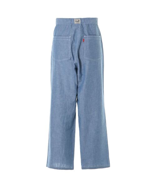 HYSTERIC GLAMOUR(ヒステリックグラマー)の「SEE NO EVILワッペン イージーパンツ(その他パンツ・メンズ・ブルー/ブラック・MEDIUM/SMALL/LARGE)」の3枚目の写真