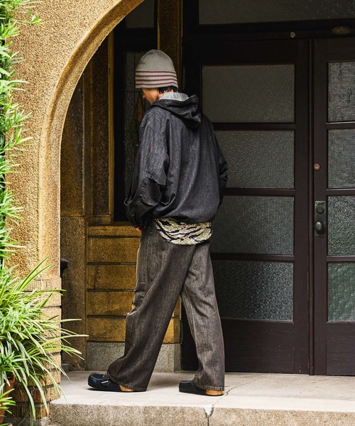 niko and...（ニコアンド）の「Distressed Denim Pants[niko and ...JEANS]（デニムパンツ・メンズ・アクア/チャコール・MEDIUM/LARGE/SMALL）」の7枚目の写真