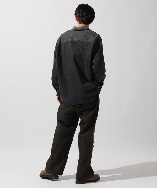 niko and...（ニコアンド）の「Distressed Denim Pants[niko and ...JEANS]（デニムパンツ・メンズ・アクア/チャコール・MEDIUM/LARGE/SMALL）」の17枚目の写真