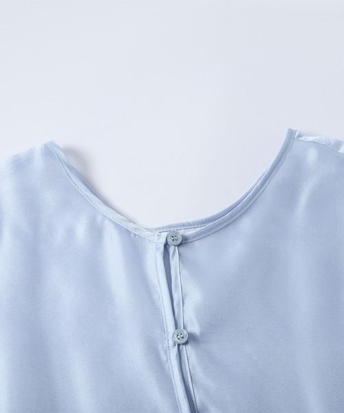 AMELY(エミリー)の「シアーティアードブラウス(シャツ/ブラウス・レディース・ブルー/ブラック/ベージュ・フリー)」の14枚目の写真