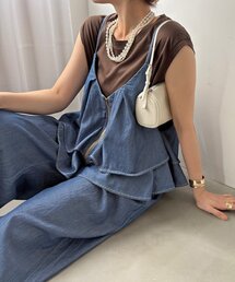 WEB限定】袖メッシュオールインワン（つなぎ/オールインワン）｜DouDou