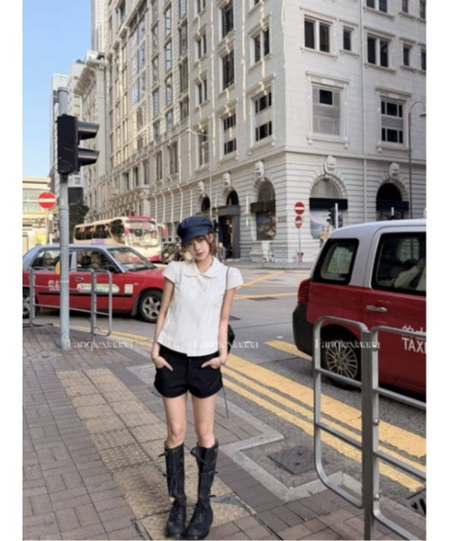 WEGO(ウィゴー)の「ダブルボタンパフスリーブコンパクトシャツ(シャツ/ブラウス・レディース・ホワイト・MEDIUM/LARGE)」の15枚目の写真