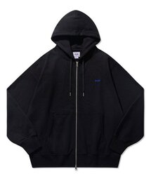 NAMERCLOTHING（ネイマークローディング）の「BLUER SMALL LOGO HOODIE ZIPUP BLACK（パーカー）」
