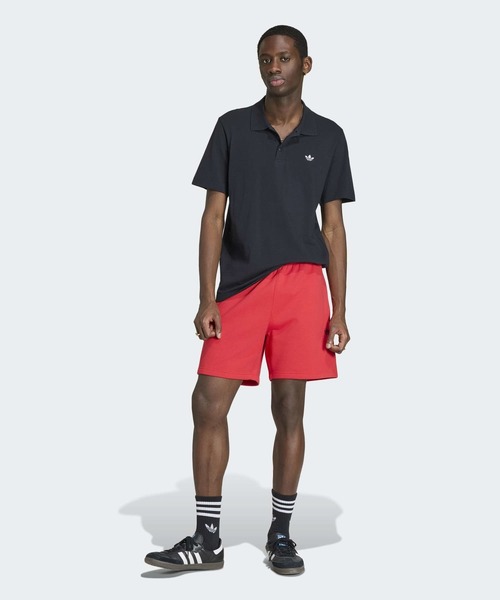 adidas(アディダス)の「トレフォイル エッセンシャルズ ポロ半袖Tシャツ / アディダスオリジナルス adidas Originals(ポロシャツ・メンズ・ブラック・XX-LARGE/3XL/LARGE/X-SMALL/X-LARGE/SMALL/MEDIUM)」の5枚目の写真