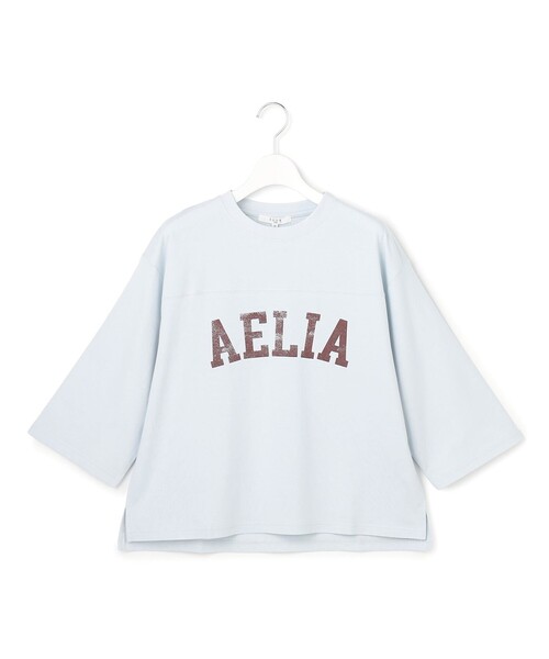 23区 S（ニジュウサンクチイサイサイズ）の「リラックス ロゴTシャツ（Tシャツ/カットソー・レディース・スカイブルー系/ライトグレー系/ホワイト系/ダークブラウン系・32）」の9枚目の写真