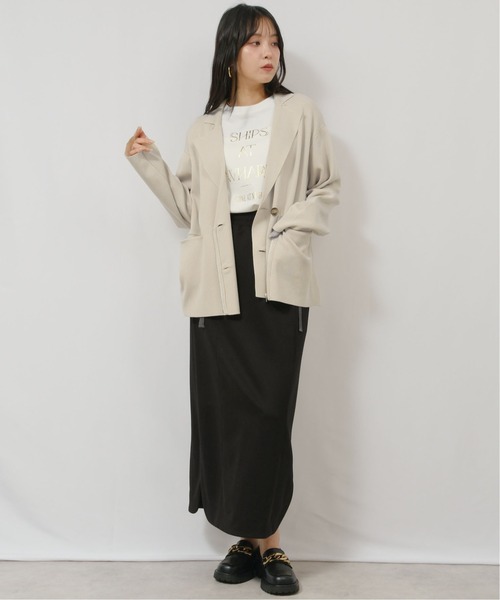palm RICHE（ポームリシュ）の「ZIPニットJK（ニット/セーター・レディース・レッド/ブラック/ライトベージュ・M）」の16枚目の写真