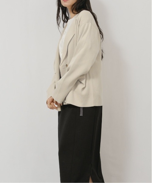 palm RICHE（ポームリシュ）の「ZIPニットJK（ニット/セーター・レディース・レッド/ブラック/ライトベージュ・M）」の19枚目の写真