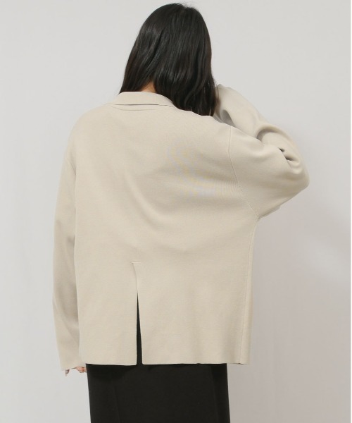 palm RICHE（ポームリシュ）の「ZIPニットJK（ニット/セーター・レディース・レッド/ブラック/ライトベージュ・M）」の20枚目の写真