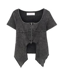 B'2nd | MAVYTH/メヴィス/FRONT ZIP SHORT TOPS(Tシャツ/カットソー)