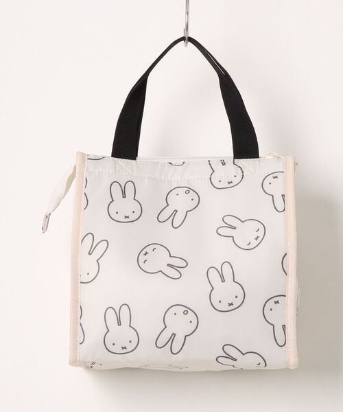 Dick Bruna（ディックブルーナ）の「MIFFY LARGE FACE 保冷保温 ランチバッグ（トートバッグ・レディース・ブラック/アイボリー・FREE）」の3枚目の写真