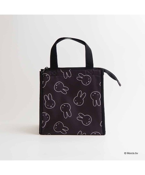 Dick Bruna（ディックブルーナ）の「MIFFY LARGE FACE 保冷保温 ランチバッグ（トートバッグ・レディース・ブラック/アイボリー・FREE）」の9枚目の写真