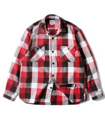 HOUSTON ヒューストン VINTAGE VIYELLA SHIRT / ビンテージライク フェード加工 ビエラシャツ 無地 ストライプ チェック柄 オンブレチェック ブロックチェック 長袖シャツ
