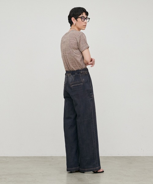 LARUTA（ラルータ）の「【LARUTA】［接触冷感・UVカット］ベイカーデニム（デニムパンツ・レディース・サックスブルー/ブルー・SMALL/MEDIUM）」の11枚目の写真