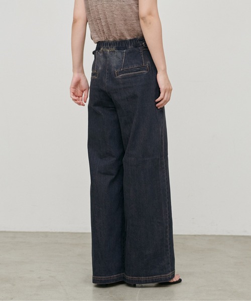 LARUTA（ラルータ）の「【LARUTA】［接触冷感・UVカット］ベイカーデニム（デニムパンツ・レディース・サックスブルー/ブルー・SMALL/MEDIUM）」の8枚目の写真