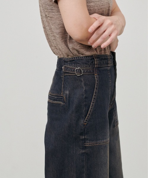 LARUTA（ラルータ）の「【LARUTA】［接触冷感・UVカット］ベイカーデニム（デニムパンツ・レディース・サックスブルー/ブルー・SMALL/MEDIUM）」の9枚目の写真