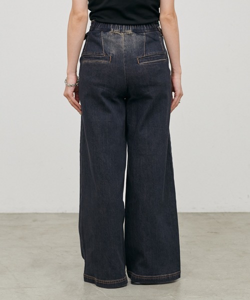 LARUTA（ラルータ）の「【LARUTA】［接触冷感・UVカット］ベイカーデニム（デニムパンツ・レディース・サックスブルー/ブルー・SMALL/MEDIUM）」の16枚目の写真