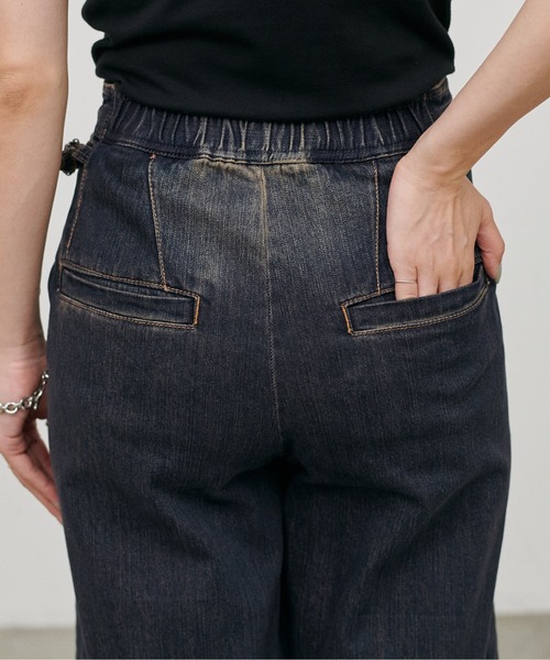 LARUTA（ラルータ）の「【LARUTA】［接触冷感・UVカット］ベイカーデニム（デニムパンツ・レディース・サックスブルー/ブルー・SMALL/MEDIUM）」の20枚目の写真