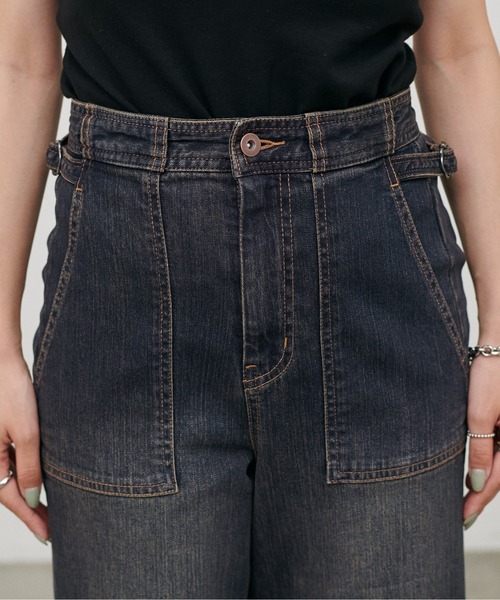 LARUTA（ラルータ）の「【LARUTA】［接触冷感・UVカット］ベイカーデニム（デニムパンツ・レディース・サックスブルー/ブルー・SMALL/MEDIUM）」の17枚目の写真