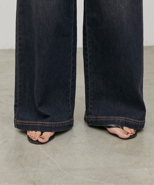 LARUTA（ラルータ）の「【LARUTA】［接触冷感・UVカット］ベイカーデニム（デニムパンツ・レディース・サックスブルー/ブルー・SMALL/MEDIUM）」の21枚目の写真