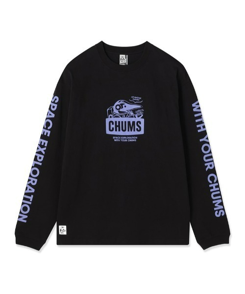 CHUMS(チャムス)の「【CHUMS】Space Booby Brushed L/S T-Shirt(Tシャツ/カットソー・メンズ・ホワイト/ブラック・MEDIUM/SMALL/LARGE)」の2枚目の写真