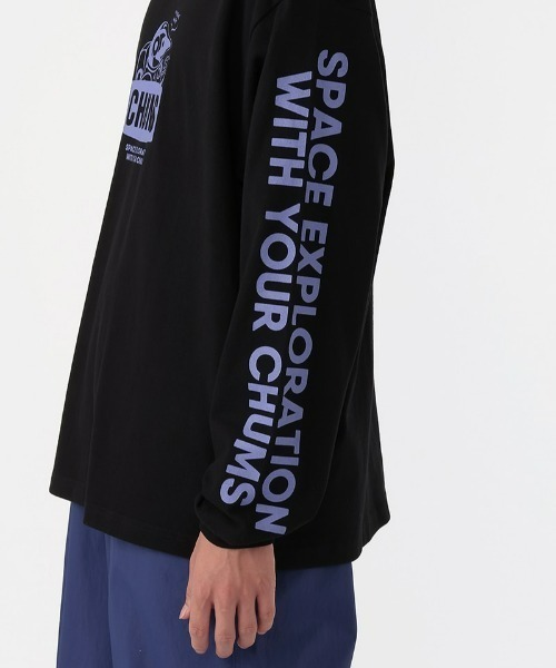 CHUMS(チャムス)の「【CHUMS】Space Booby Brushed L/S T-Shirt(Tシャツ/カットソー・メンズ・ホワイト/ブラック・MEDIUM/SMALL/LARGE)」の5枚目の写真