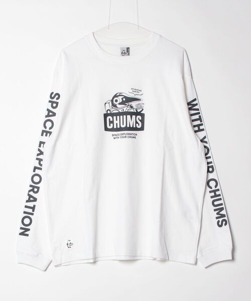 CHUMS(チャムス)の「【CHUMS】Space Booby Brushed L/S T-Shirt(Tシャツ/カットソー・メンズ・ホワイト/ブラック・MEDIUM/SMALL/LARGE)」の9枚目の写真