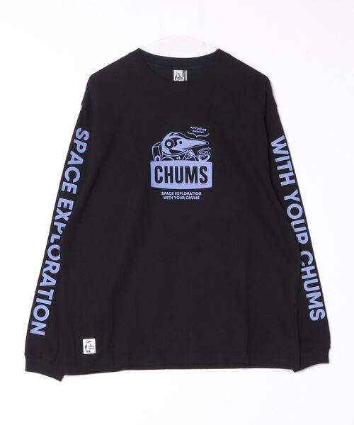 CHUMS(チャムス)の「【CHUMS】Space Booby Brushed L/S T-Shirt(Tシャツ/カットソー・メンズ・ホワイト/ブラック・MEDIUM/SMALL/LARGE)」の10枚目の写真