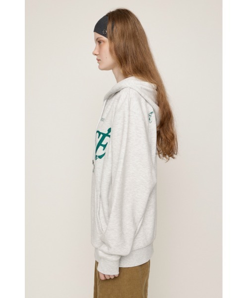 SLY(スライ)の「2 SIZE LOGO HOODIE 2サイズロゴフーディー 秋服(パーカー・レディース・ライトブラック/ホワイト系その他2/ブラウン/レッド・1/2)」の10枚目の写真