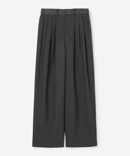 Morris & Sons(モリスアンドサンズ)の「MORRIS & SONS | 3タック ワイドパンツ WOMEN(スラックス・レディース・グレー/ブラック/ブラウン・1/0)」の3枚目の写真