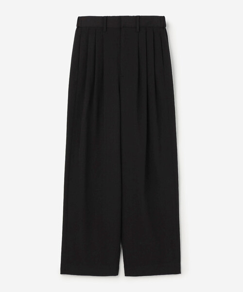 Morris & Sons(モリスアンドサンズ)の「MORRIS & SONS | 3タック ワイドパンツ WOMEN(スラックス・レディース・グレー/ブラック/ブラウン・1/0)」の2枚目の写真