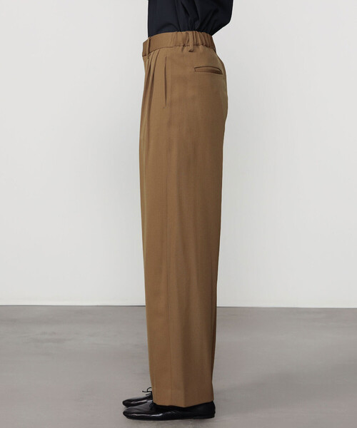 Morris & Sons(モリスアンドサンズ)の「MORRIS & SONS | 3タック ワイドパンツ WOMEN(スラックス・レディース・グレー/ブラック/ブラウン・1/0)」の6枚目の写真