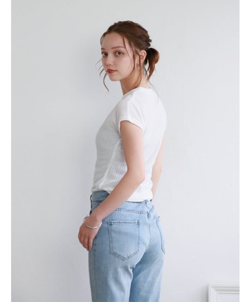 fifth(フィフス)の「テクスチャーカットソー(Tシャツ/カットソー・レディース・ホワイト/ブラック・M)」の10枚目の写真
