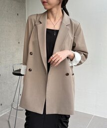 CAPRICIEUX LE'MAGE | 【サイズ展開あり/新色ツイード・チェック】Wテーラージャケット(テーラードジャケット)