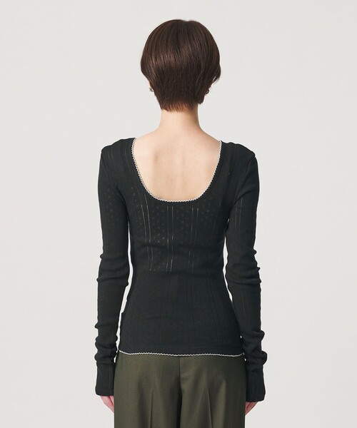 PALM(パーム)の「【別注】<PALM>バックオープン ロングスリーブカットソー(Tシャツ/カットソー・レディース・ブラック/レッド・FREE)」の11枚目の写真