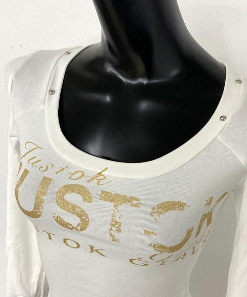 non-hedge（ノンヘッジ）の「スタッズロゴロンT（Tシャツ/カットソー・レディース・イエロー/ネイビー/グレー/オフホワイト・FREE）」の5枚目の写真