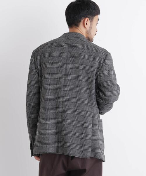 NANO universe(ナノユニバース)の「「DamerinoJacket」LANATEC(R) グレンチェックツイードジャケット(テーラードジャケット・メンズ・グレー・S/M/L)」の5枚目の写真