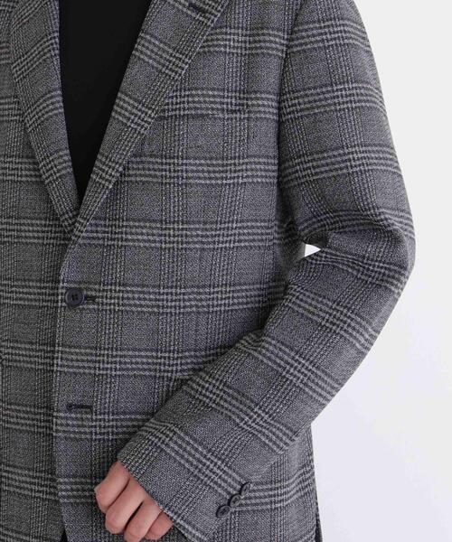 NANO universe(ナノユニバース)の「「DamerinoJacket」LANATEC(R) グレンチェックツイードジャケット(テーラードジャケット・メンズ・グレー・S/M/L)」の14枚目の写真