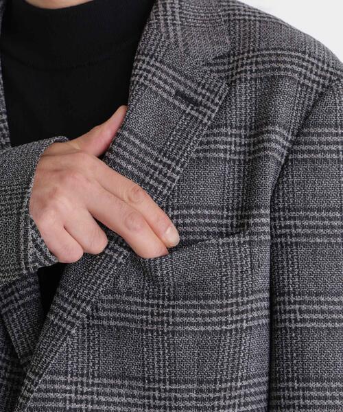 NANO universe(ナノユニバース)の「「DamerinoJacket」LANATEC(R) グレンチェックツイードジャケット(テーラードジャケット・メンズ・グレー・S/M/L)」の15枚目の写真