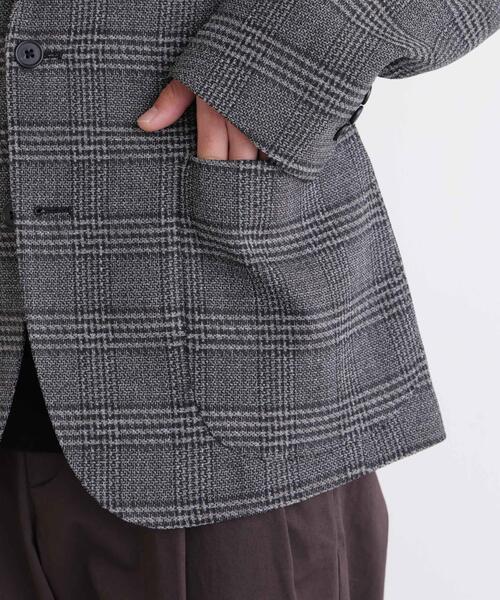 NANO universe(ナノユニバース)の「「DamerinoJacket」LANATEC(R) グレンチェックツイードジャケット(テーラードジャケット・メンズ・グレー・S/M/L)」の16枚目の写真