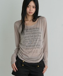 RAY CASSIN | ロゴシアーTシャツ(Tシャツ/カットソー)