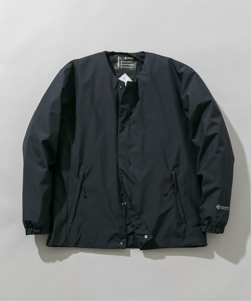 URBAN RESEARCH ROSSO MEN(アーバンリサーチロッソメン)の「『別注』+phenix WINDSTOPPER by GORE-TEX LABS ノーカラーダウンジャケット(ダウンジャケット/コート・メンズ・ブラック/ネイビー・SMALL/MEDIUM/LARGE/X-LARGE)」の1枚目の写真