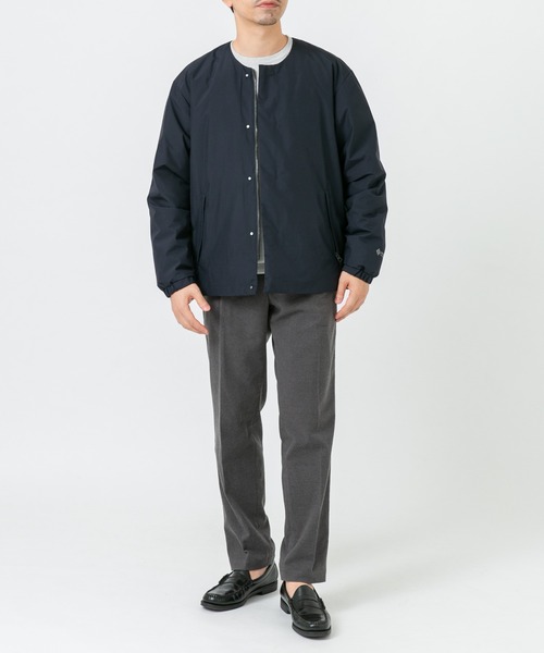URBAN RESEARCH ROSSO MEN(アーバンリサーチロッソメン)の「『別注』+phenix WINDSTOPPER by GORE-TEX LABS ノーカラーダウンジャケット(ダウンジャケット/コート・メンズ・ブラック/ネイビー・SMALL/MEDIUM/LARGE/X-LARGE)」の5枚目の写真