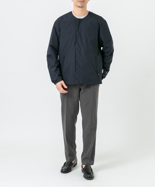 URBAN RESEARCH ROSSO MEN(アーバンリサーチロッソメン)の「『別注』+phenix WINDSTOPPER by GORE-TEX LABS ノーカラーダウンジャケット(ダウンジャケット/コート・メンズ・ブラック/ネイビー・SMALL/MEDIUM/LARGE/X-LARGE)」の7枚目の写真