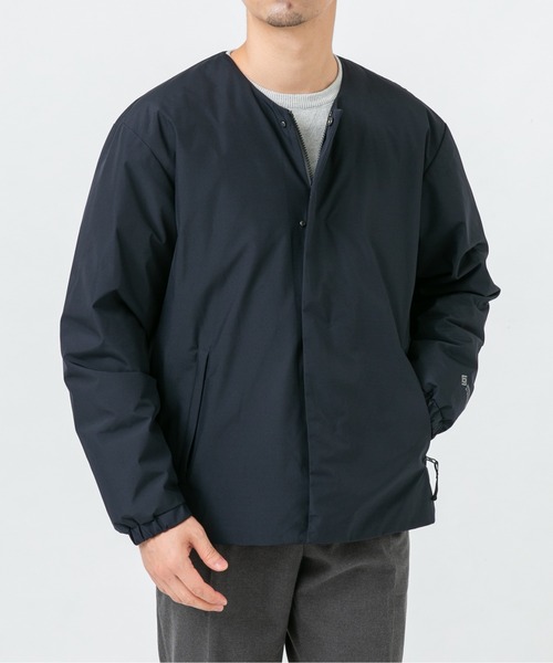 URBAN RESEARCH ROSSO MEN(アーバンリサーチロッソメン)の「『別注』+phenix WINDSTOPPER by GORE-TEX LABS ノーカラーダウンジャケット(ダウンジャケット/コート・メンズ・ブラック/ネイビー・SMALL/MEDIUM/LARGE/X-LARGE)」の8枚目の写真