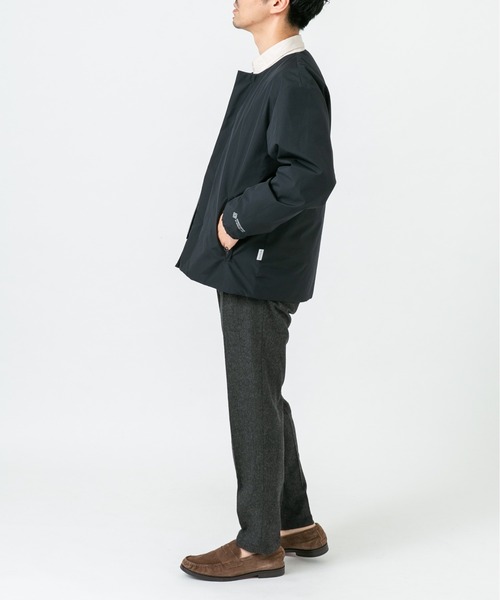 URBAN RESEARCH ROSSO MEN(アーバンリサーチロッソメン)の「『別注』+phenix WINDSTOPPER by GORE-TEX LABS ノーカラーダウンジャケット(ダウンジャケット/コート・メンズ・ブラック/ネイビー・SMALL/MEDIUM/LARGE/X-LARGE)」の15枚目の写真
