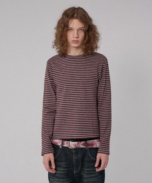BORDER KNIT LONG SLEEVE TEE/ボーダーニットロングスリーブT